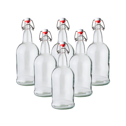 Swing Top Bottle Clear 500 ml - 6 Pack