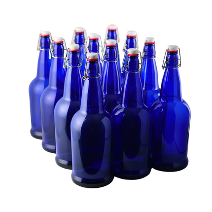 Swing Top Bottle Blue 1000 ml - 12 pack