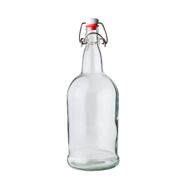 Swing Top Bottle Clear 1000 ml - 12 pack