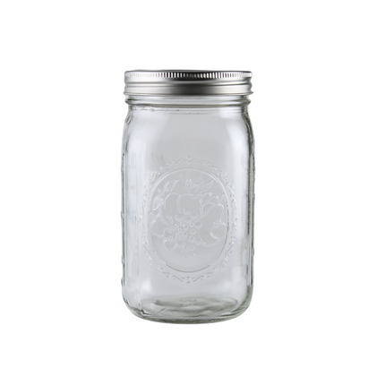 Ball Mason Jar 32oz Wide Mouth with Bands and Lids - 12 pack