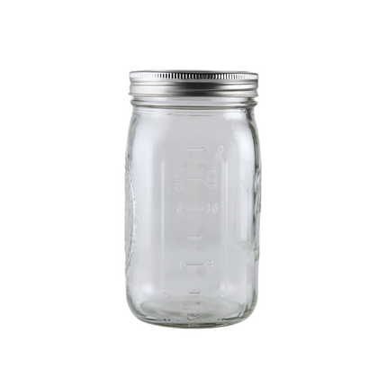 Ball Mason Jar 32oz Wide Mouth with Bands and Lids - 12 pack