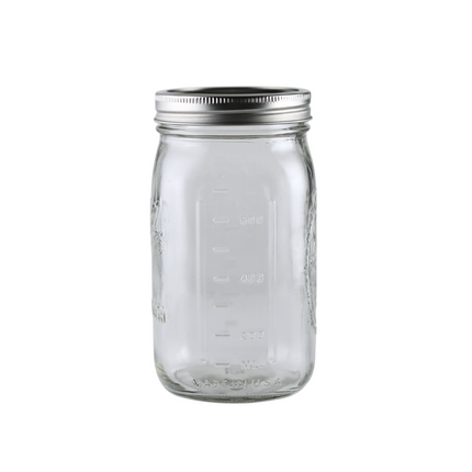 Ball Mason Jar 32oz Wide Mouth with Bands and Lids - 12 pack