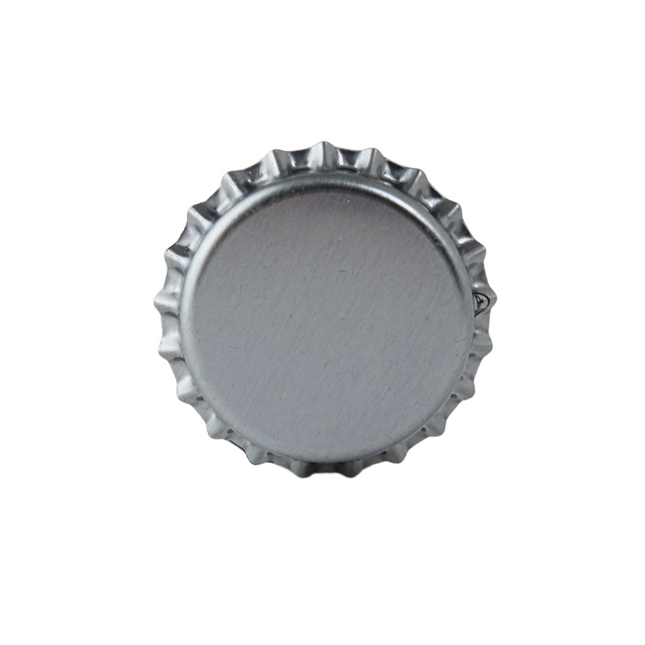 144 Oxygen Absorbing Beer Bottle Caps - Silver
