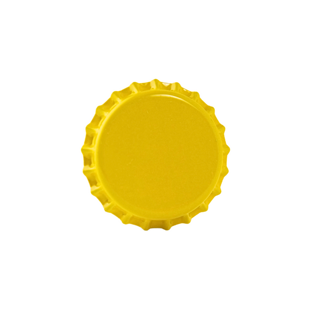 144 Oxygen Absorbing Beer Bottle Caps - Yellow