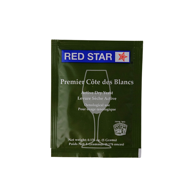 Red Star Premier Cote des Blancs Active Dry Yeast 5g.