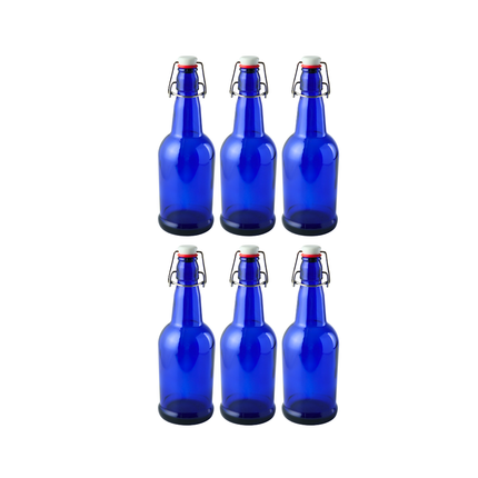 Swing Top Bottle Blue 500 ml - 6 pack