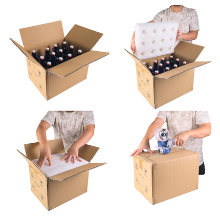 Swing Top Bottle Clear 1000 ml - 12 pack