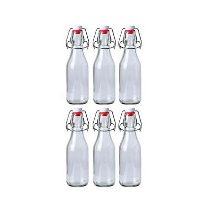 Swing Top Bottle Clear 250 ml Olive Oil - 6 pack