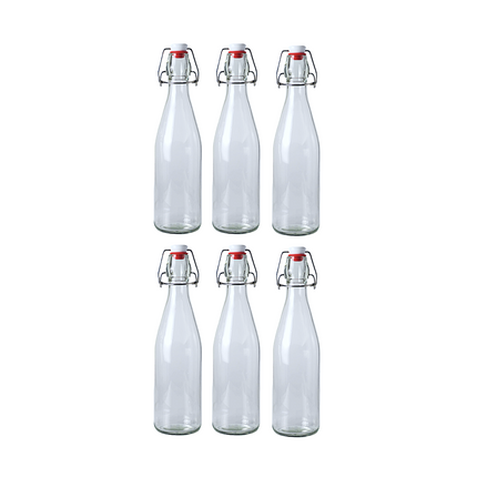 Swing Top Bottle Clear 500 ml Olive Oil - 6 pack