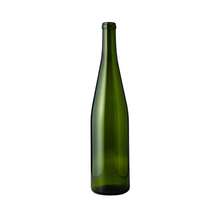 W13 Strech Hock Wine Bottles 750 ml. - Green (Case of 12)