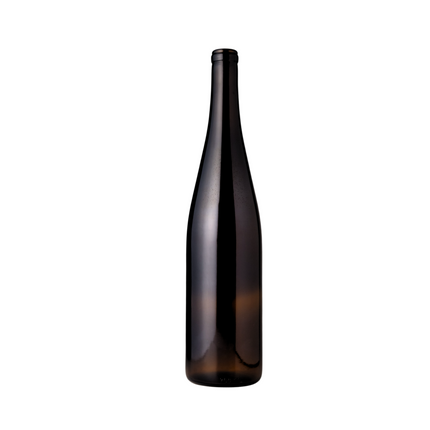 W13 Strech Hock Wine Bottles 750 ml. - Amber (Case of 12)