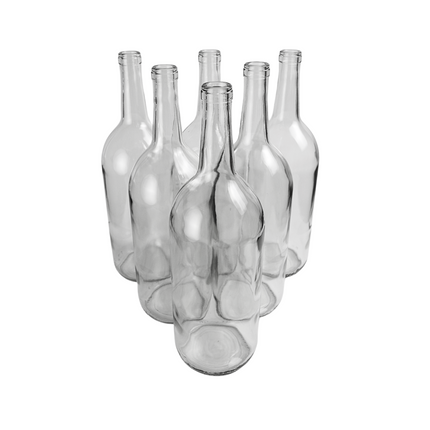 W26 Bordeaux Wine Bottles 1.5 liter - Clear (Case of 6)