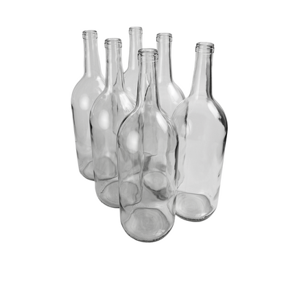 W26 Bordeaux Wine Bottles 1.5 liter - Clear (Case of 6)