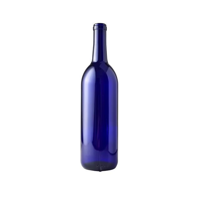 W5 Bordeaux Wine Bottles 750 ml. - Blue (Case of 12)