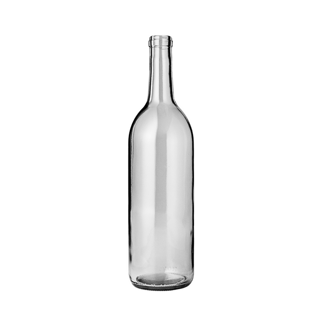 W5 Bordeaux Wine Bottles 750 ml. - Clear/Flint (Case of 12)