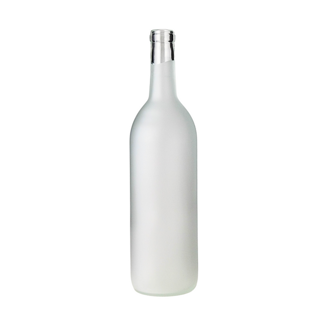 W5 Bordeaux Wine Bottles 750 ml. - Frosted (Case of 12)